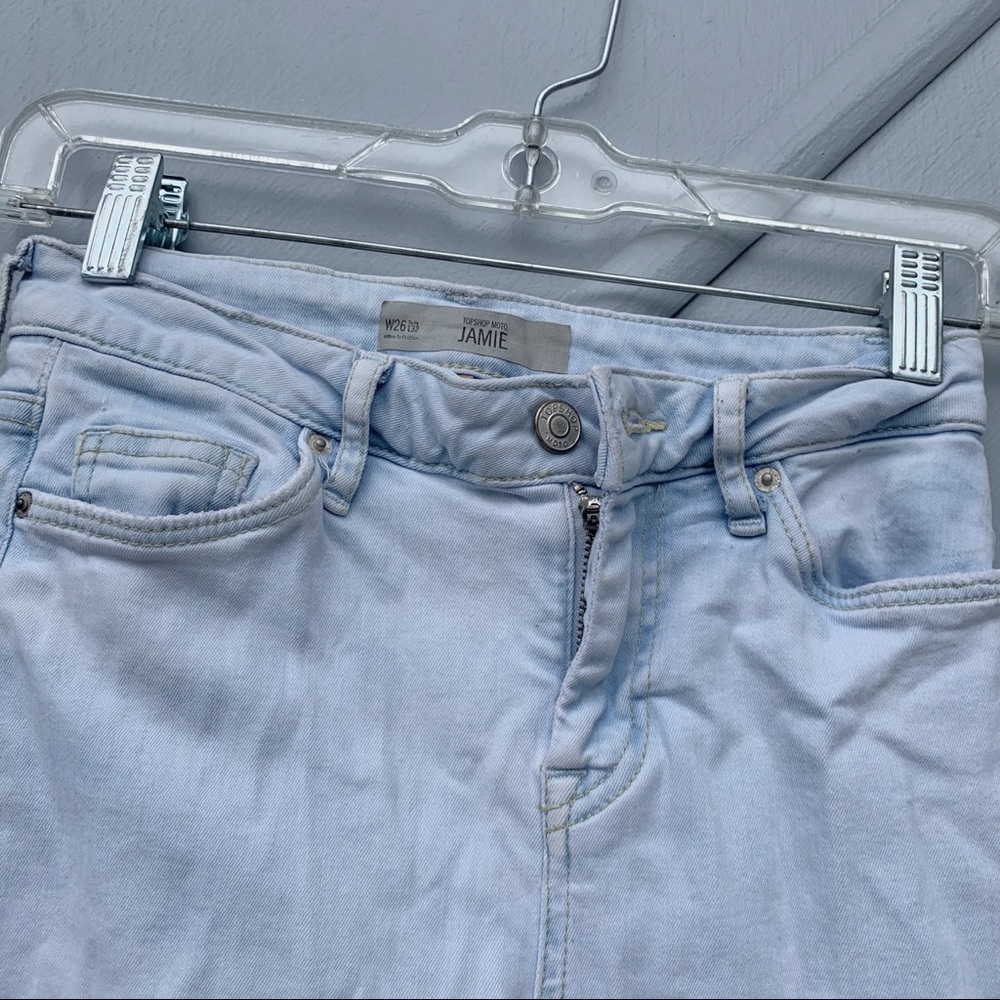 Topshop Moto Jamie Jeans Light Washed | 26 - Picture 5 of 6